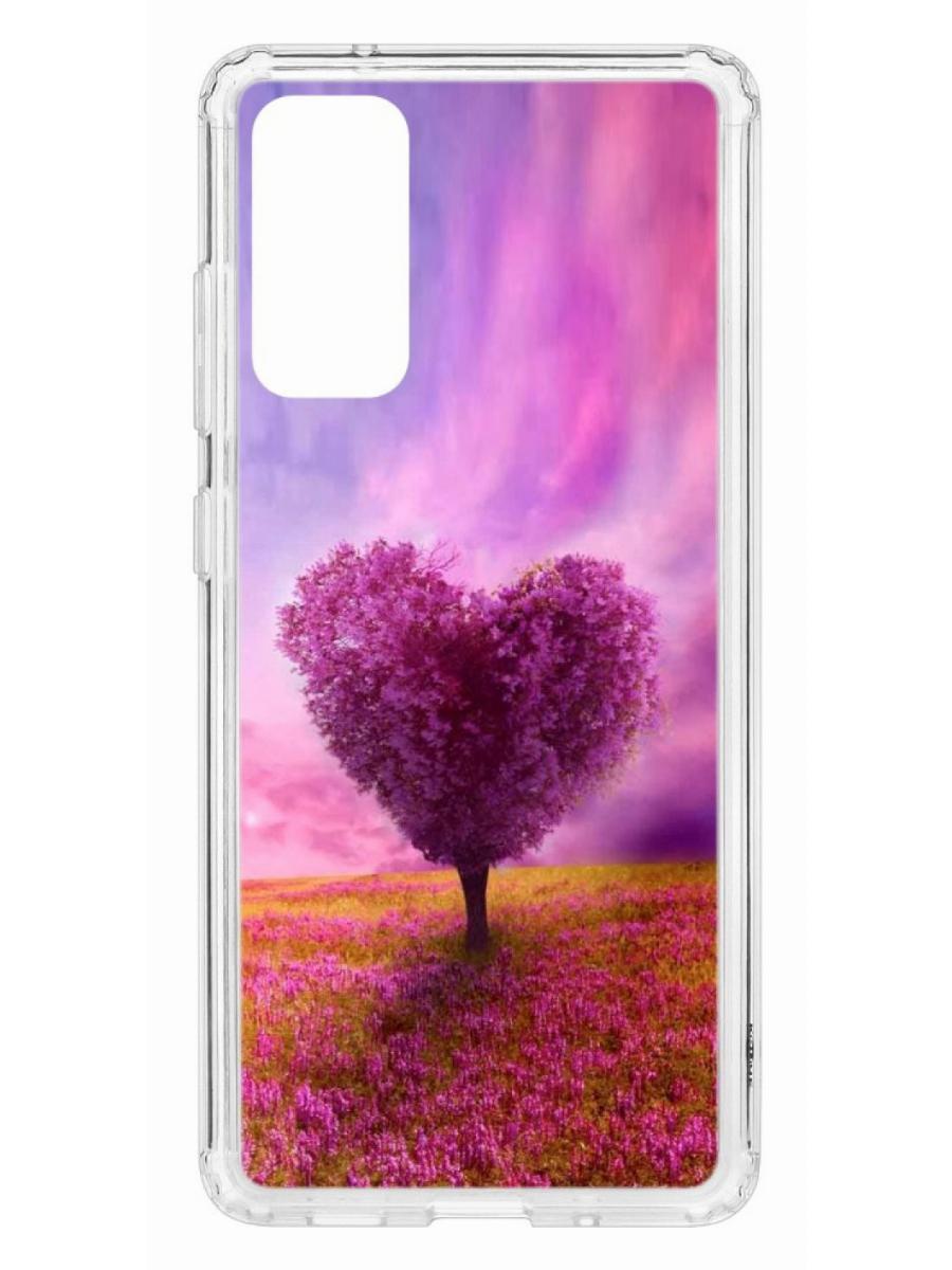 фото Чехол на samsung galaxy s20 fe kruche print pink heart кruче