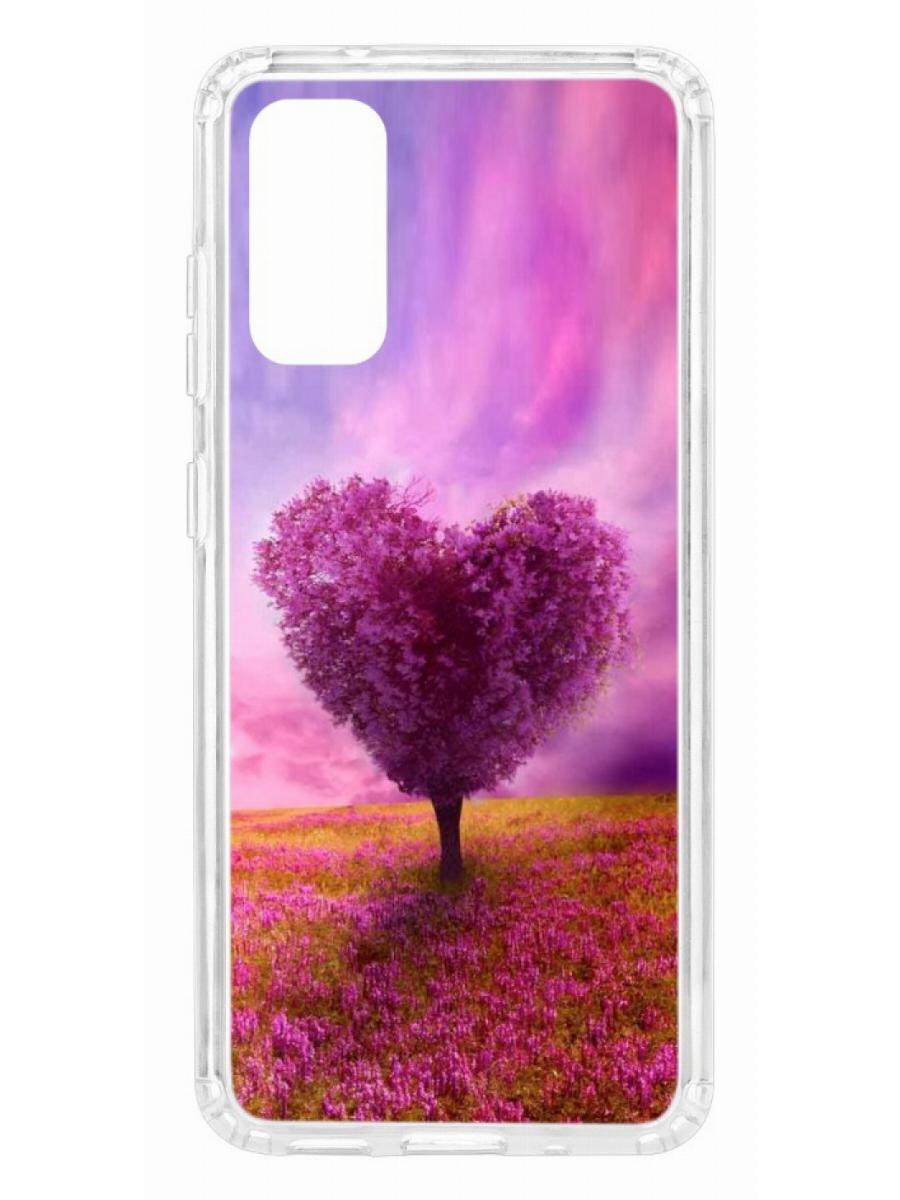 фото Чехол на samsung galaxy s20 kruche print pink heart кruче