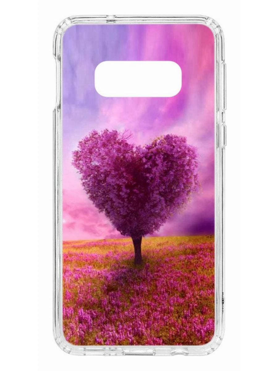 фото Чехол на samsung galaxy s10e kruche print pink heart кruче