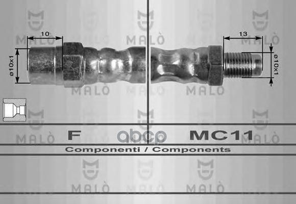 

Шланг Тормозной Malo арт. 8178