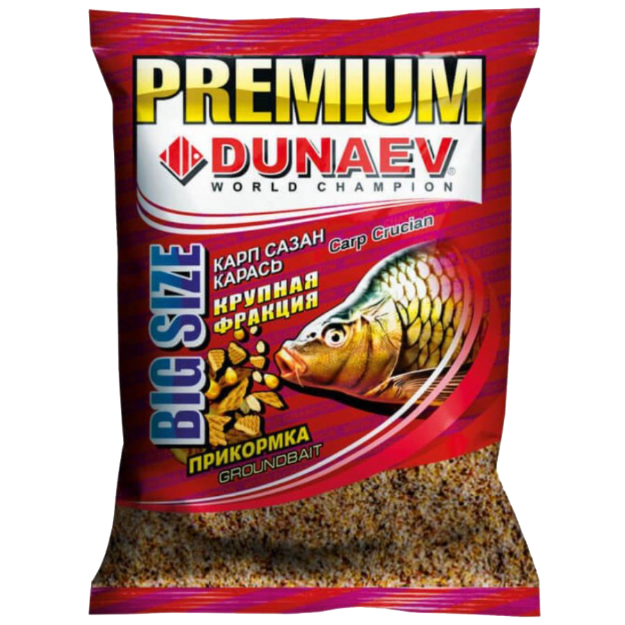 

Прикормка рыболовная Dunaev Premium Карп Сазан Крупная фракция 1 упаковка, Разноцветный, Premium