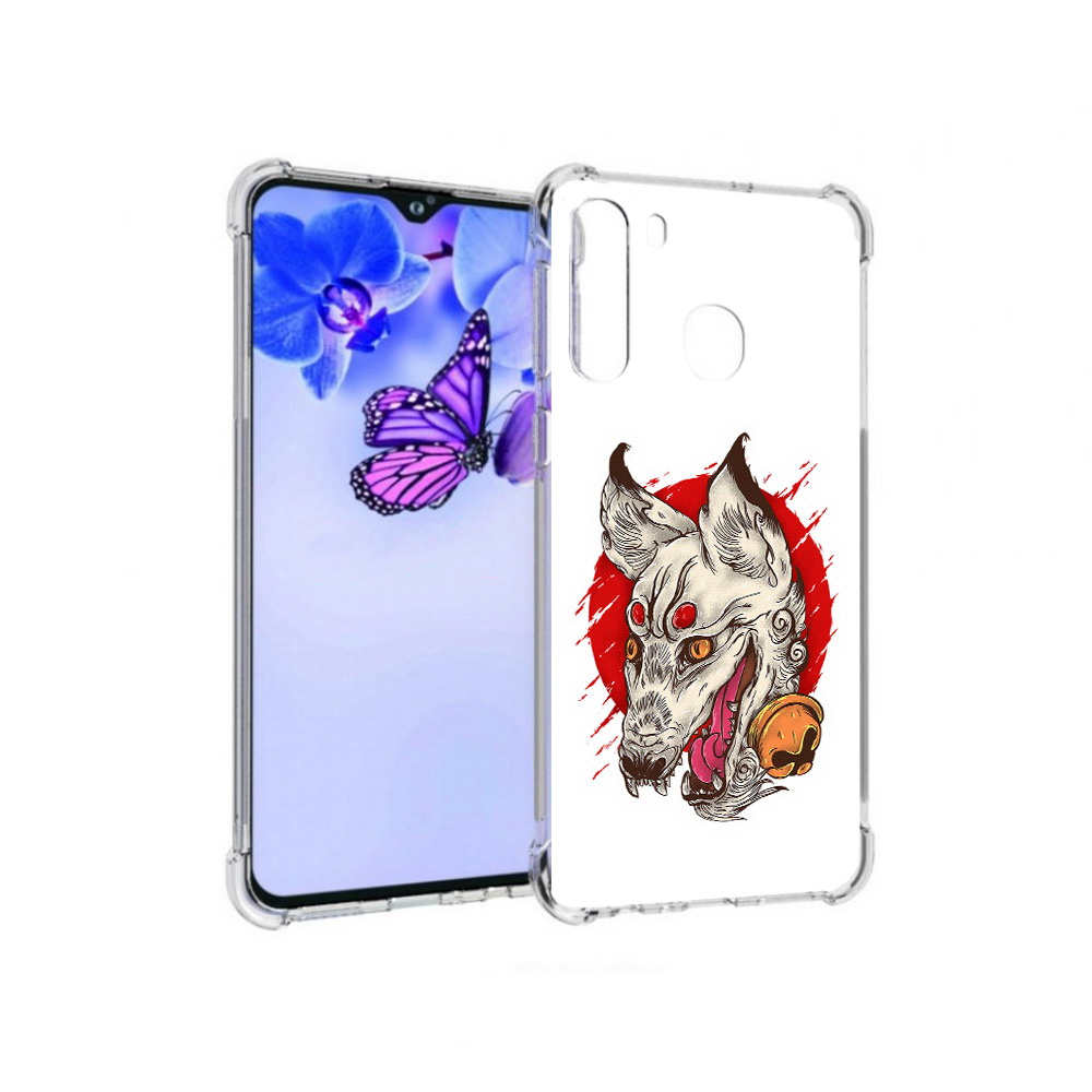 

Чехол MyPads Tocco для Samsung Galaxy A21 страшная собака (PT226904.547.627), Прозрачный, Tocco