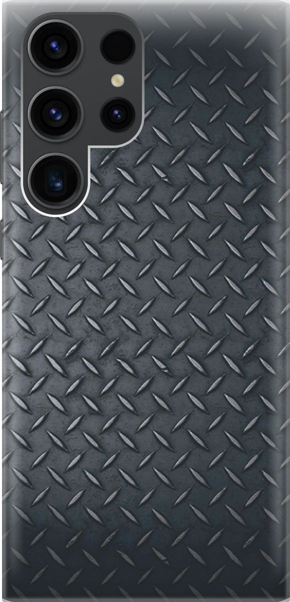 

Чехол на Samsung Galaxy S23 Ultra с принтом "Металлический лист", Серый;черный, 158344