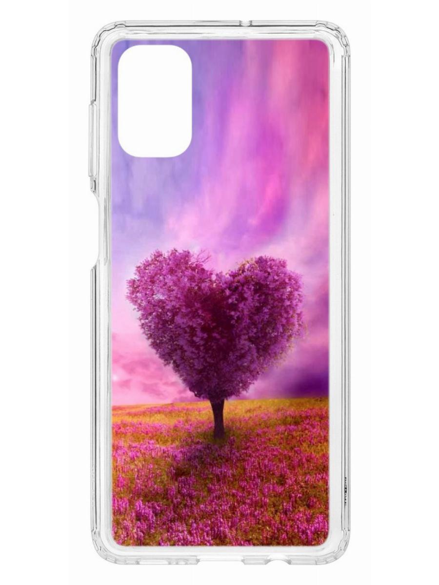 фото Чехол на samsung galaxy m51 kruche print pink heart кruче