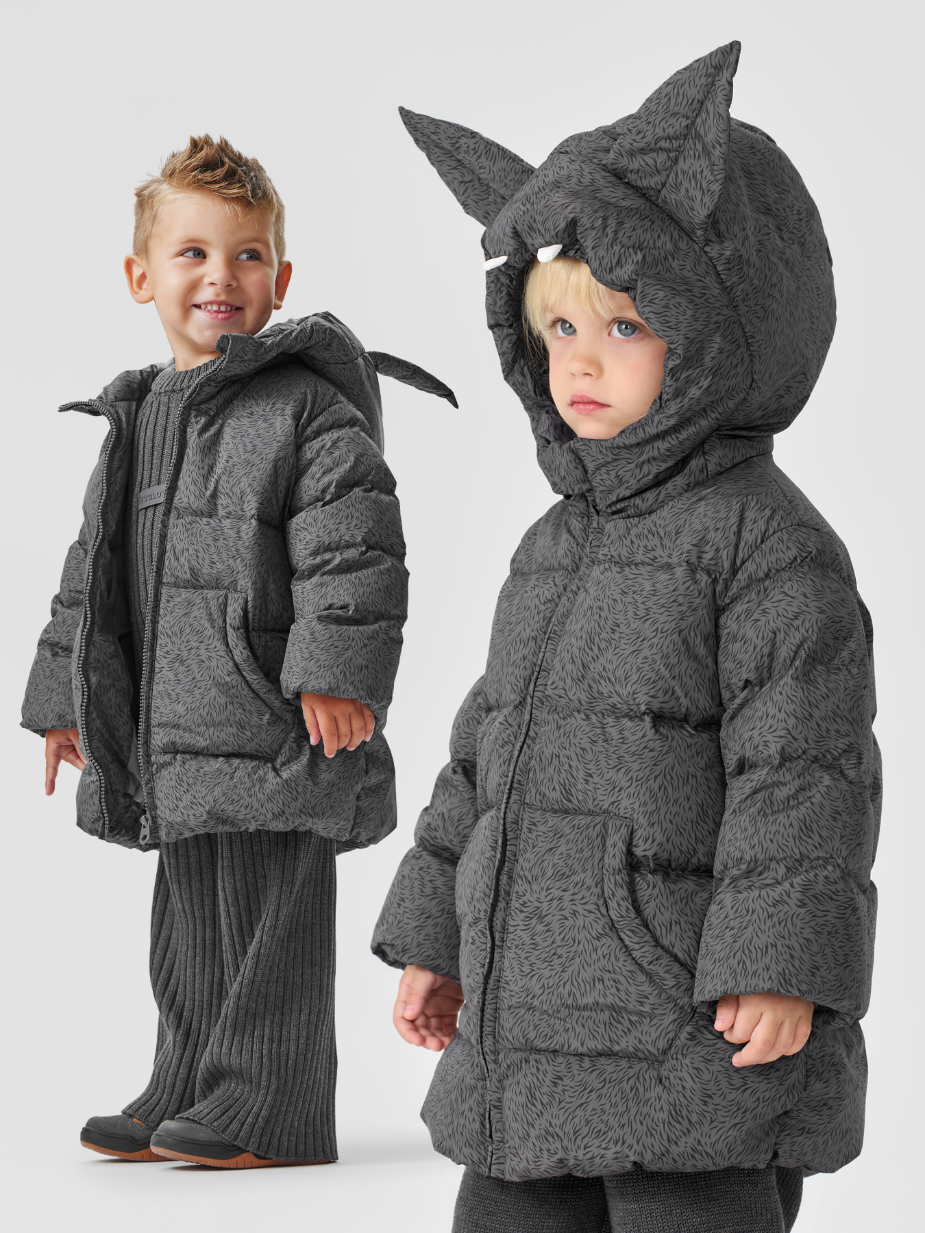 Куртка детская Happy Baby 89112-1, dark grey, 104