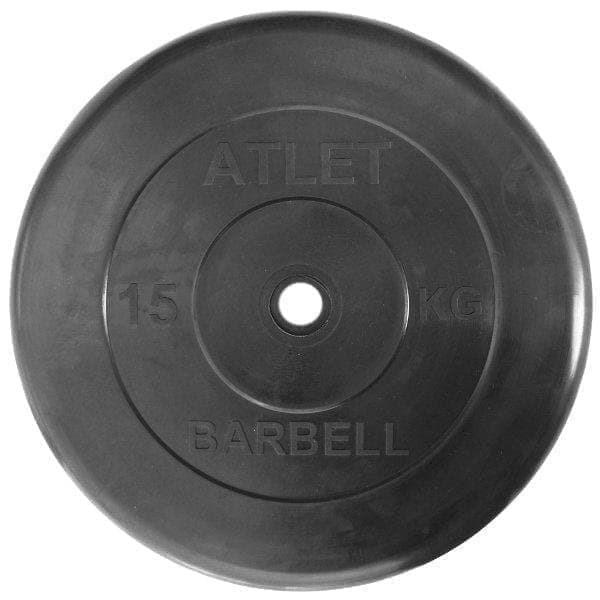 

Диск для штанги MB Barbell Atlet 15 кг, 26 мм черный, Atlet