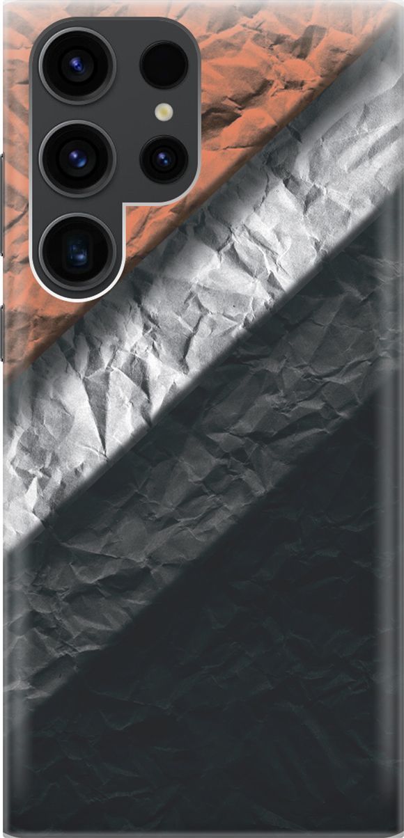 

Чехол на Samsung Galaxy S23 Ultra "Мятые полотна", Розовый;черный, 158329