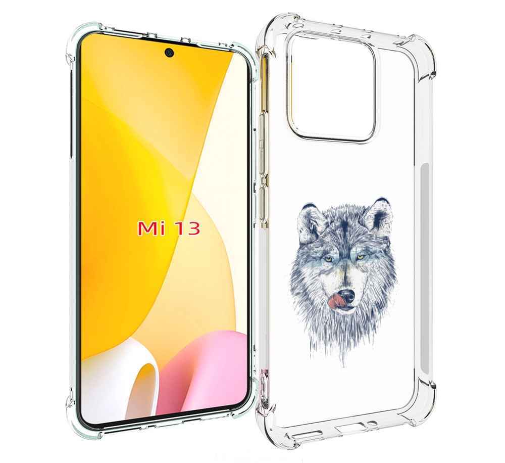 

Чехол MyPads голодный волк для Xiaomi 13, Прозрачный, Tocco