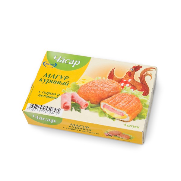 

Магур куриный Часар с сыром и ветчиной в панировке замороженный 1 кг