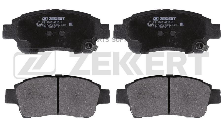 

Колодки тормозные Toyota Platz (P10) 99-, Probox (P50) 02- передние дисковы ZEKKERT BS1266