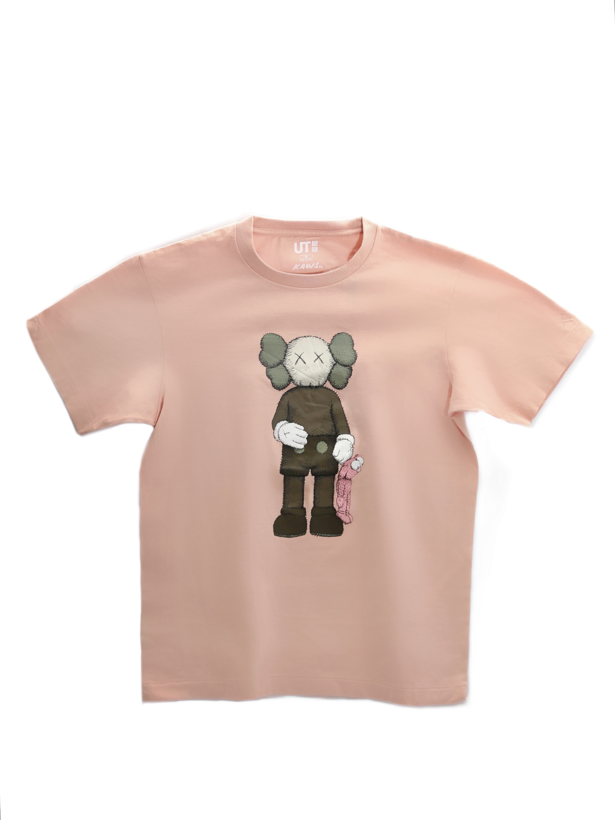 

Футболка женская UNIQLO UNIQLO x KAWS розовая S, Розовый, UNIQLO x KAWS