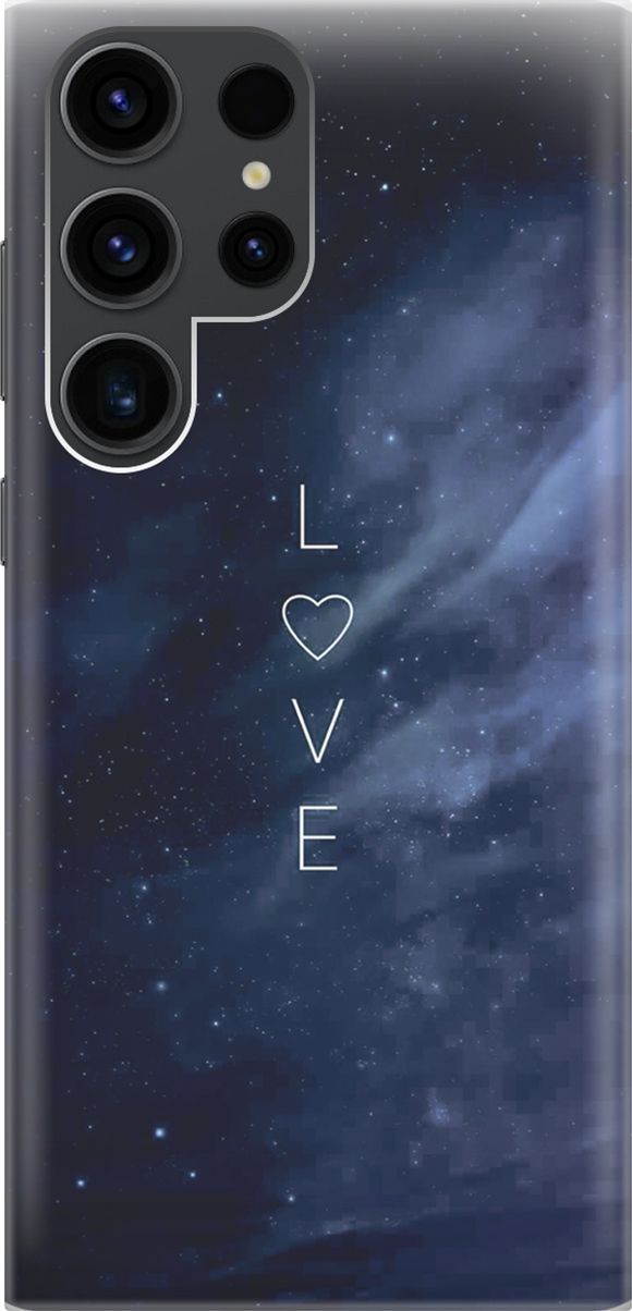 

Чехол на Samsung Galaxy S23 Ultra с принтом "Ночное небо и любовь", Синий;черный, 158331