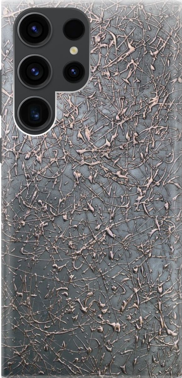 

Чехол на Samsung Galaxy S23 Ultra "Бронзовые брызги", Коричневый;серый, 158328