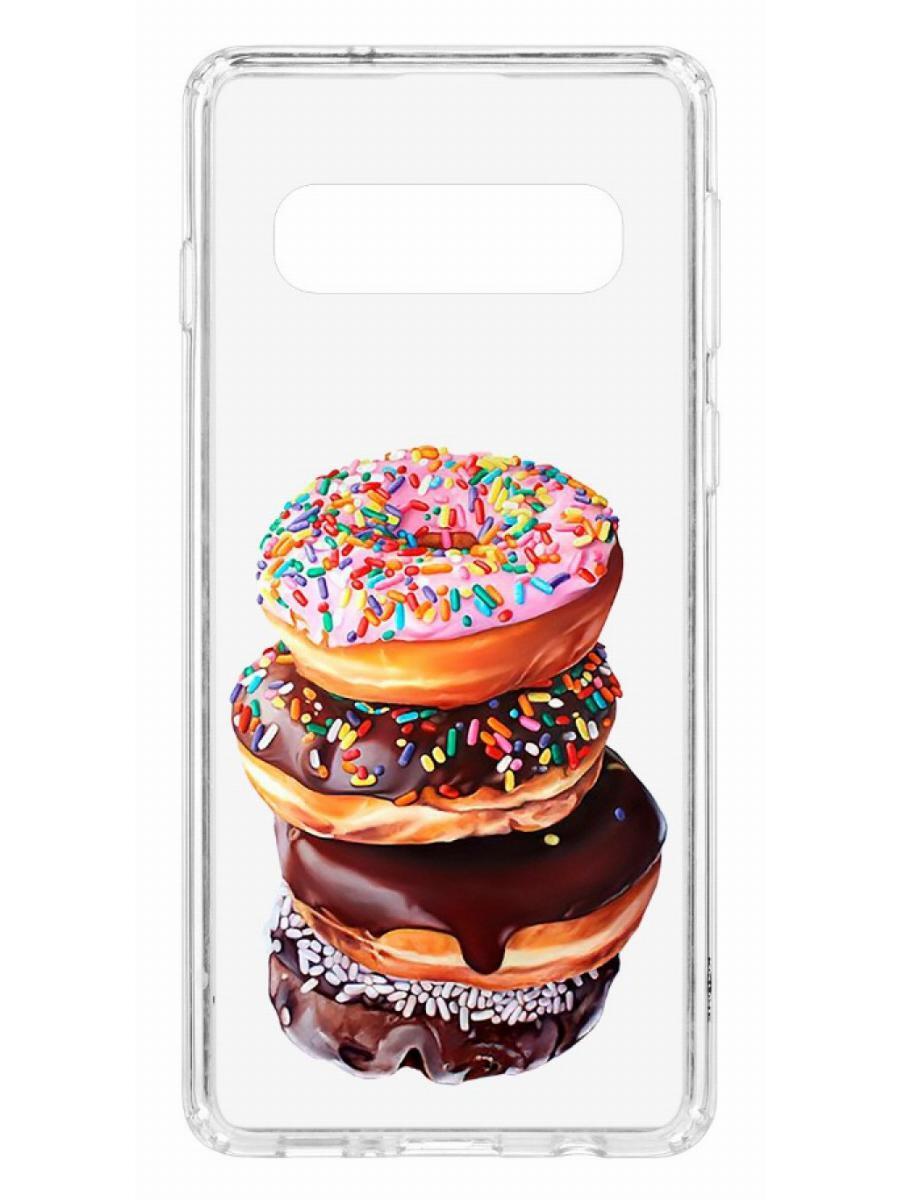 фото Чехол на samsung galaxy s10 kruche print donuts кruче