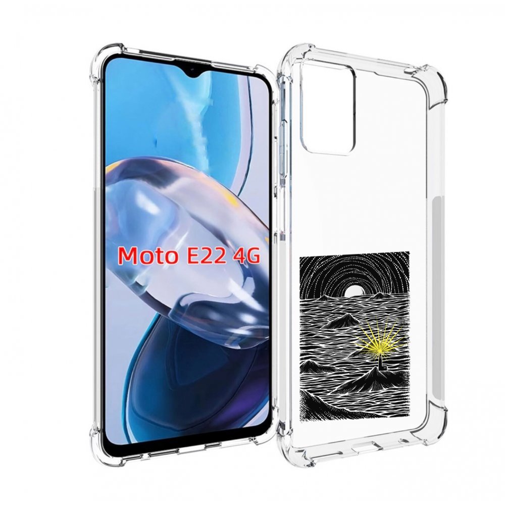 

Чехол MyPads маяк в черно белом море для Motorola Moto E22 4G / E22i 4G, Прозрачный, Tocco