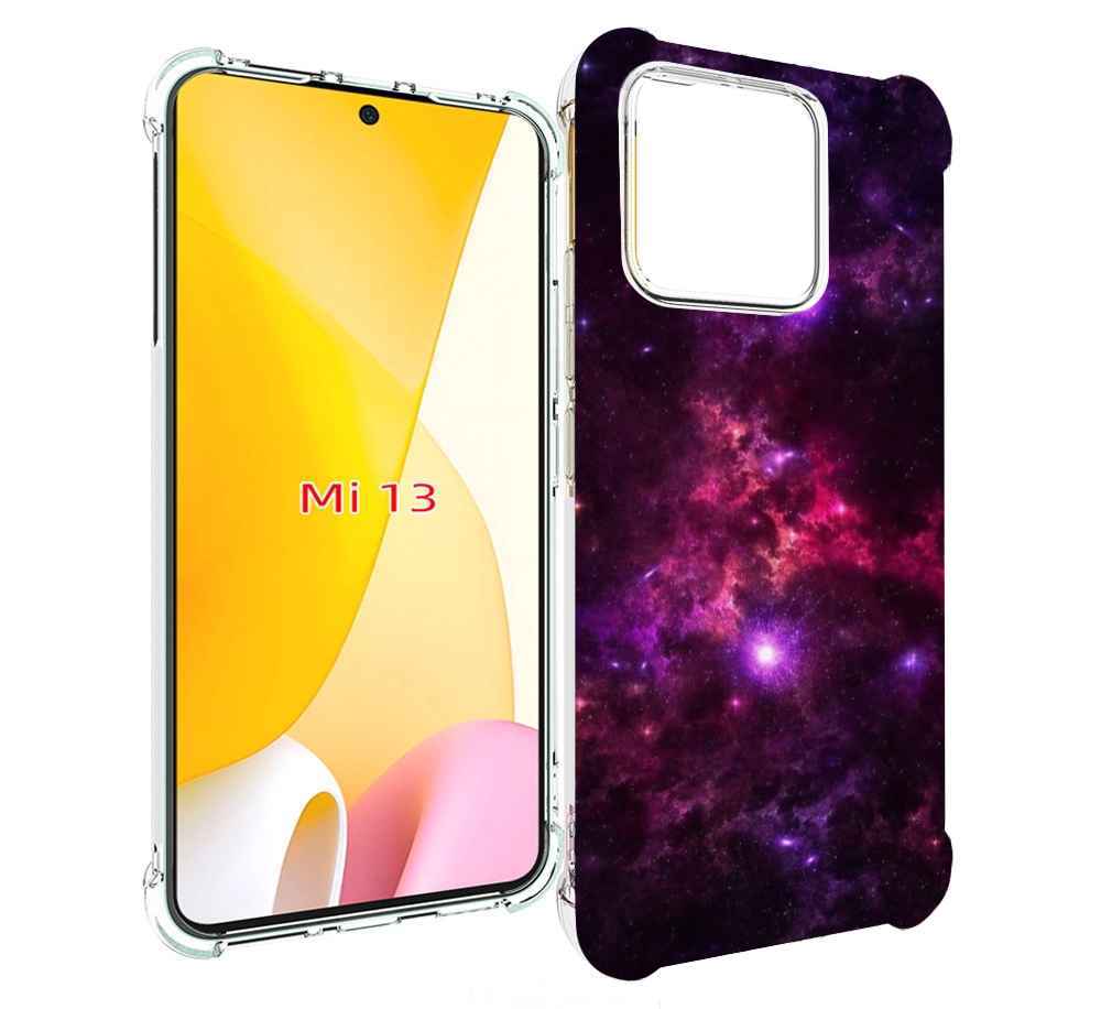 

Чехол MyPads фиолетовый-космос-с-облаками для Xiaomi 13, Прозрачный, Tocco
