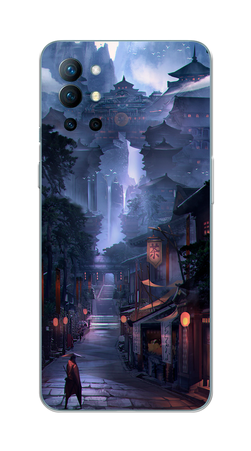 

Чехол Awog на OnePlus 9R / ВанПлас 9R "Одинокий самурай", Синий;черный;коричневый, 151650-10