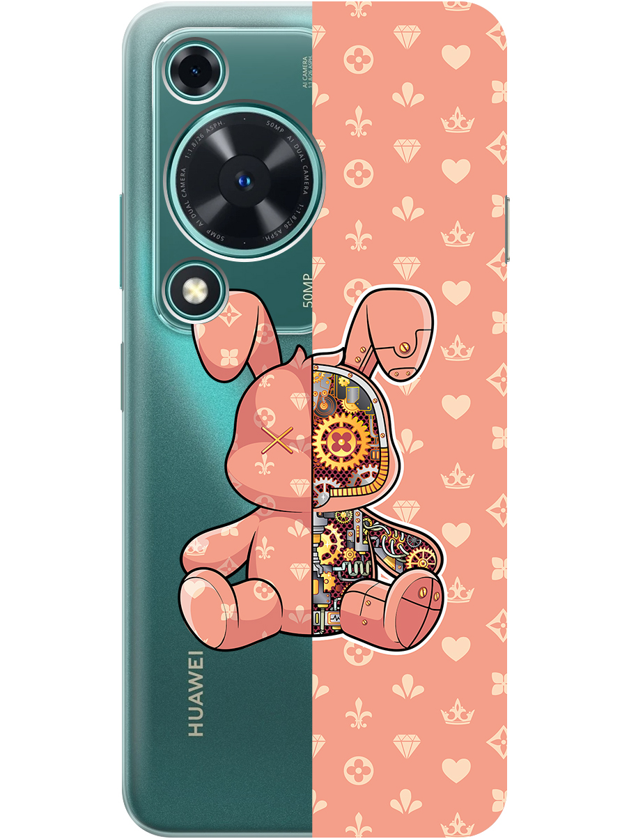 

Силиконовый чехол на Huawei nova Y72 с принтом "Персиковый Кролик", Прозрачный;бежевый;оранжевый, 785977871
