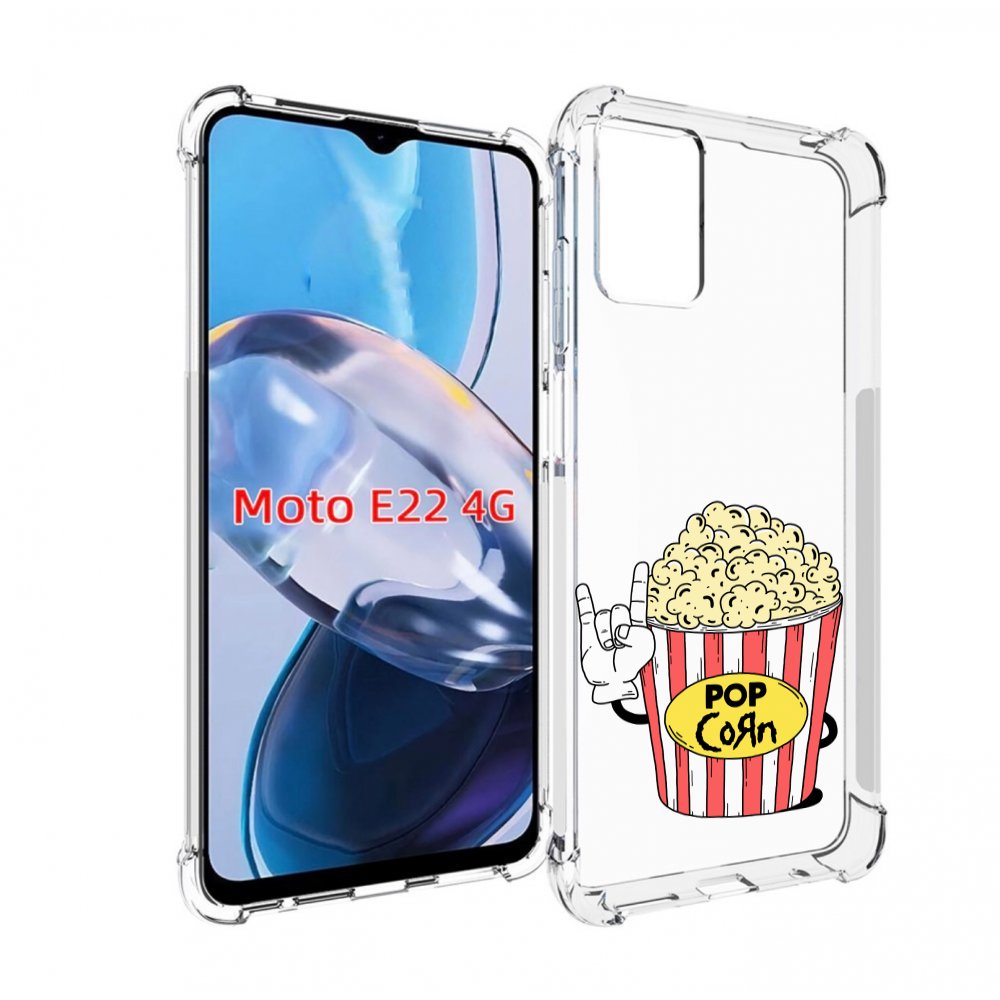 

Чехол MyPads крутой попкорн для Motorola Moto E22 4G / E22i 4G, Прозрачный, Tocco