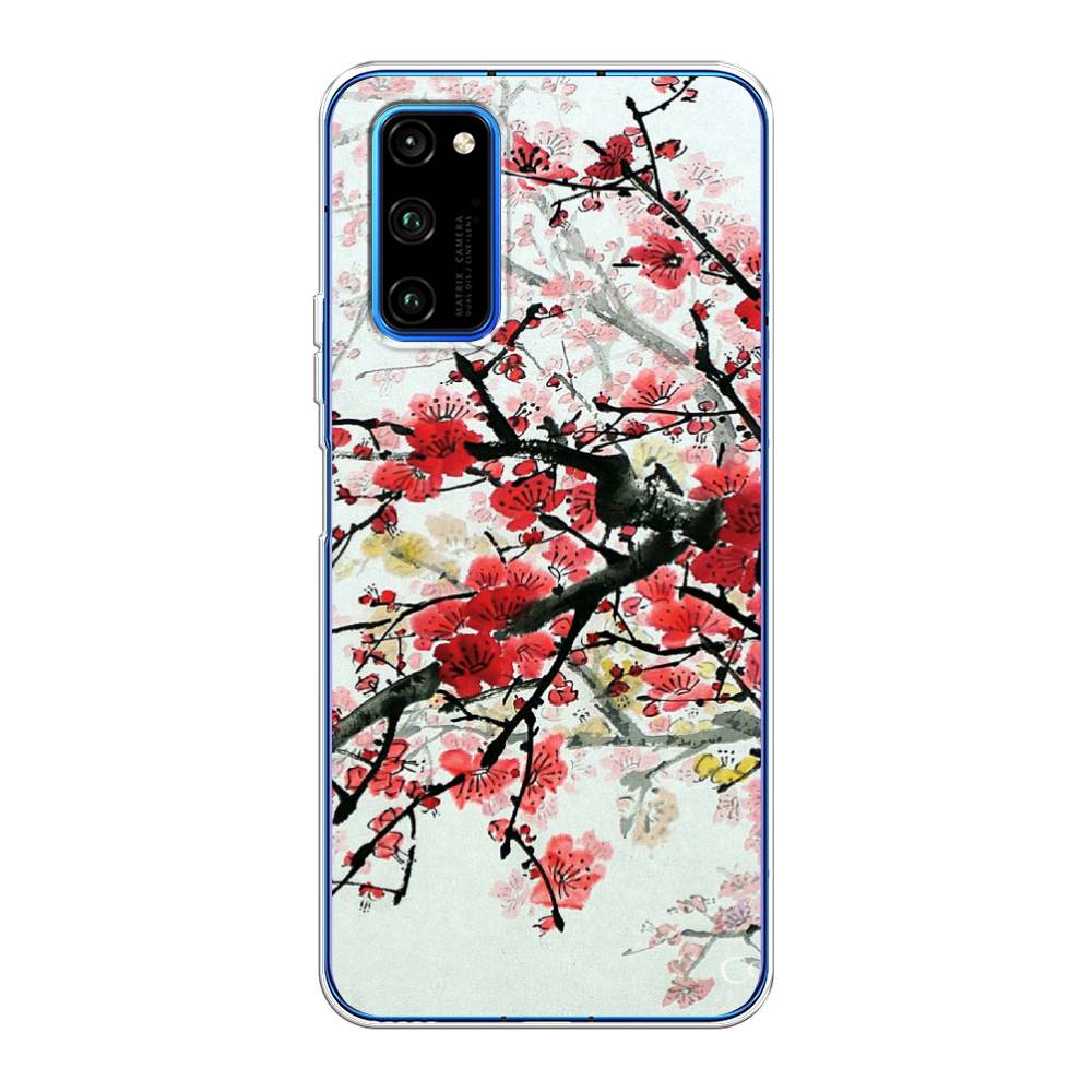 

Чехол Awog на Huawei Honor V30 Pro "Сакура", Розовый;черный, 611450-4