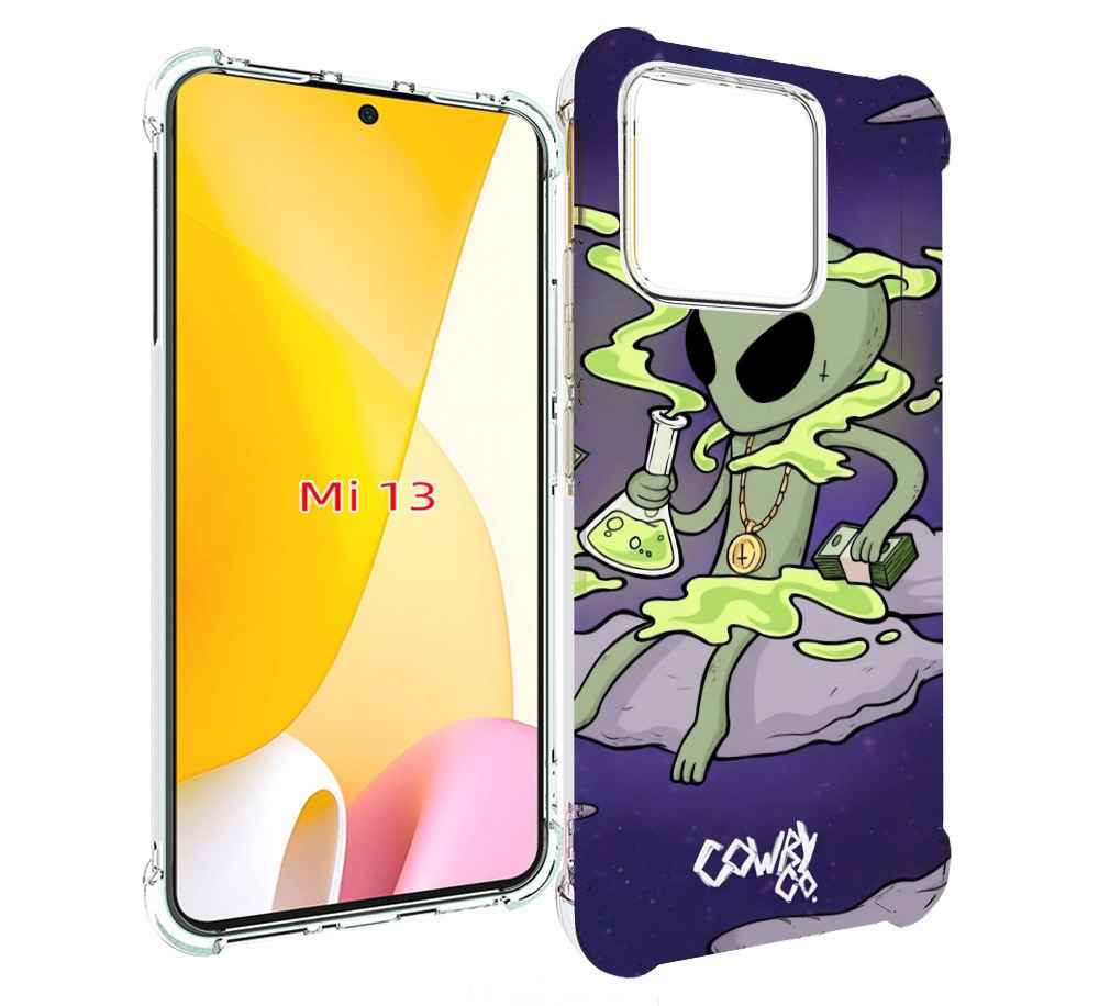

Чехол MyPads токсичный инопланетянин для Xiaomi 13, Прозрачный, Tocco