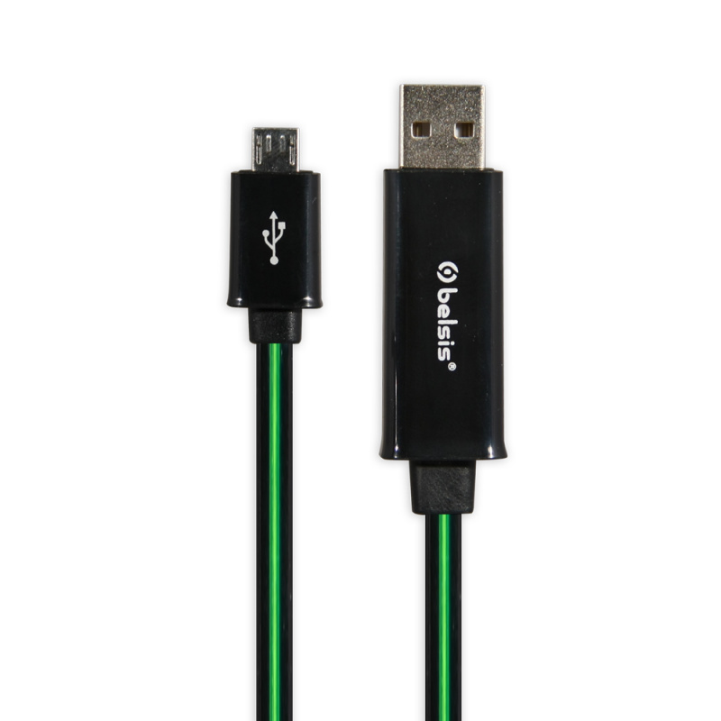 

Кабель Belsis BS1041 micro USB - USB 0,8 м, черный, BS1041