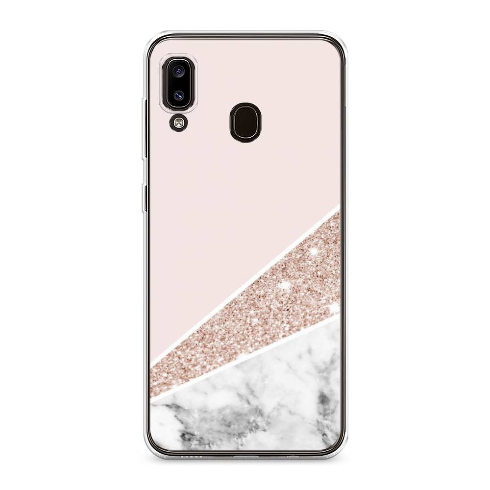 

Чехол на Samsung Galaxy A30 "Блестящий розовый мрамор", 27550-3