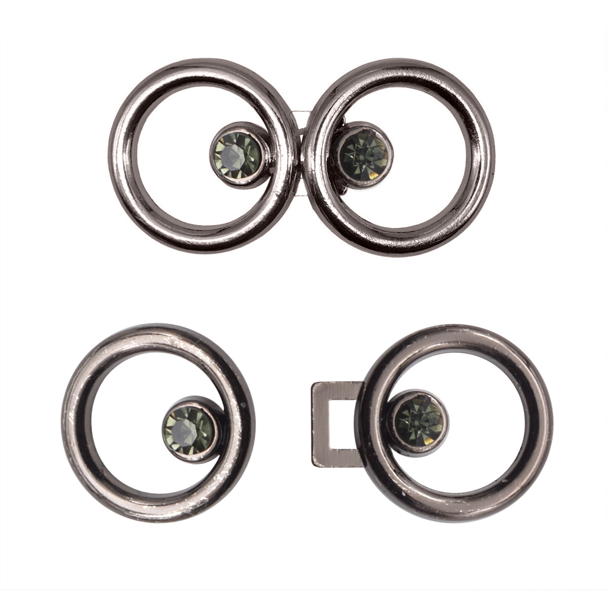 

DF 264 Крючок 3,3см*1,7см (pewter (олово (черный никель), 6 шт