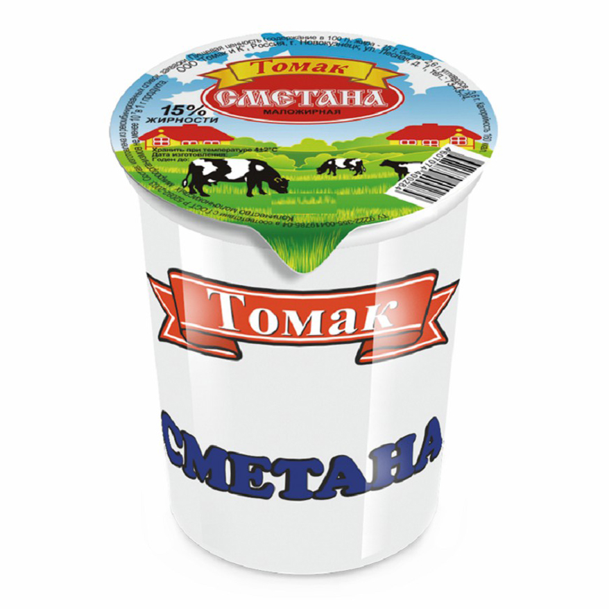 

Сметана Томак 15% 400 г