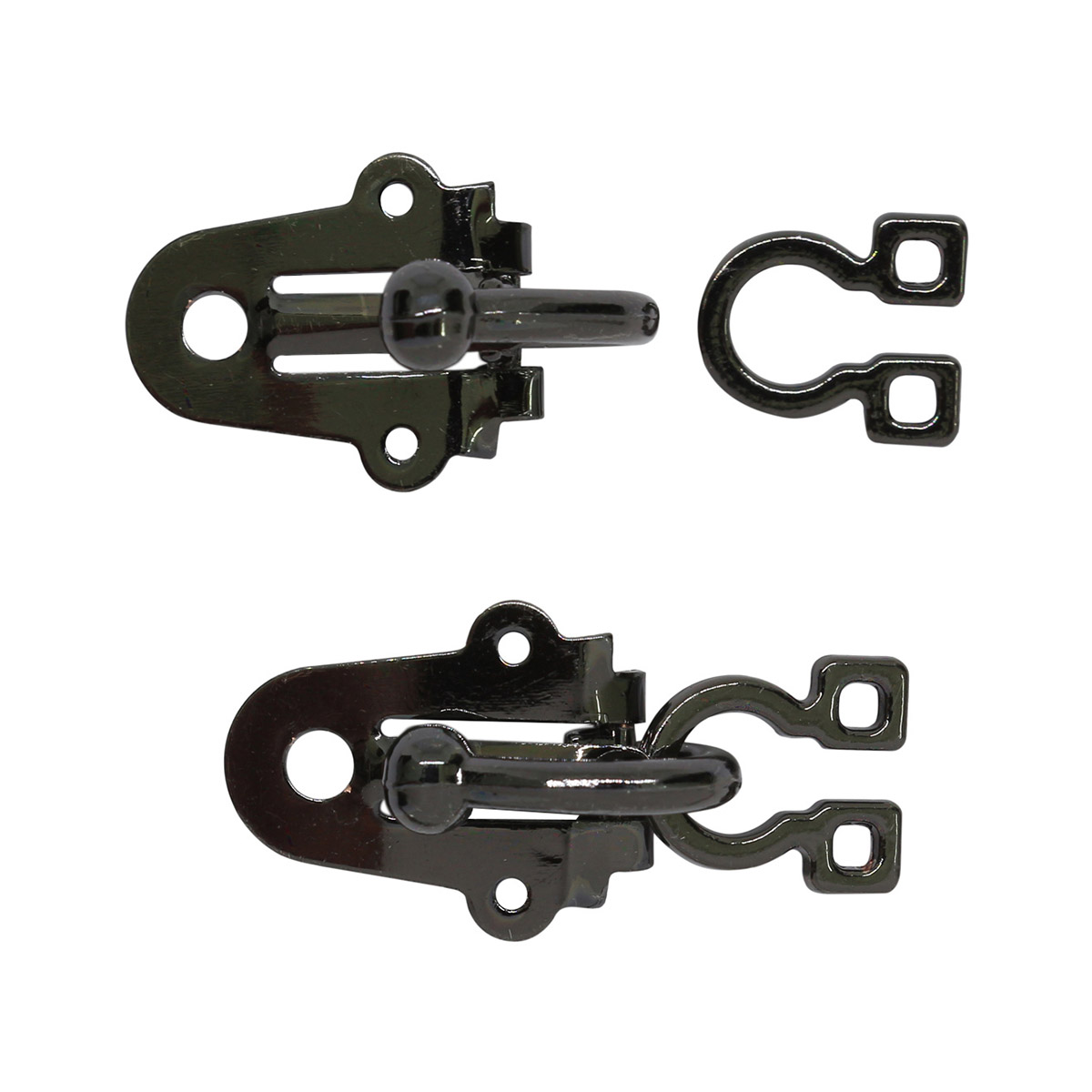 

DF 239 Крючок 2,9*1,5см (Pewter), 4 шт, Черный