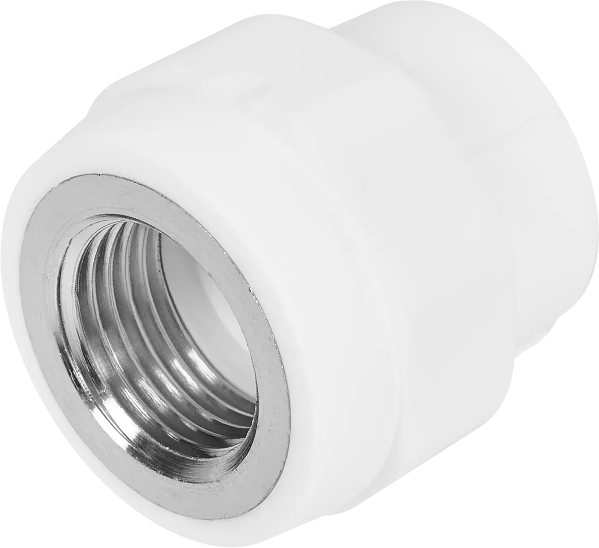 

Соединитель Valtec 1/2"20 мм ВР полипропилен, Белый
