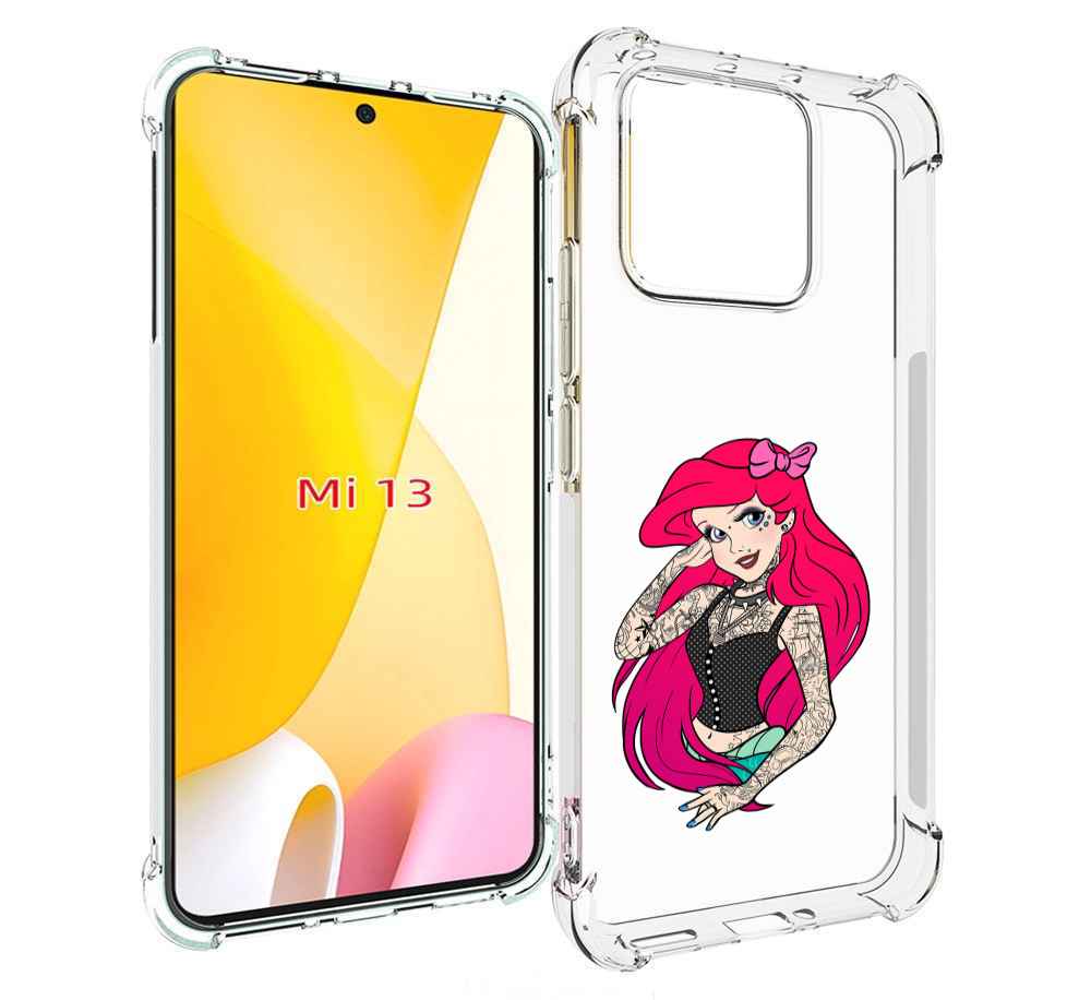 

Чехол MyPads татуированная-принцесса женский для Xiaomi 13, Прозрачный, Tocco