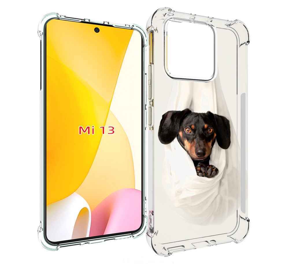 

Чехол MyPads такса собака для Xiaomi 13, Прозрачный, Tocco