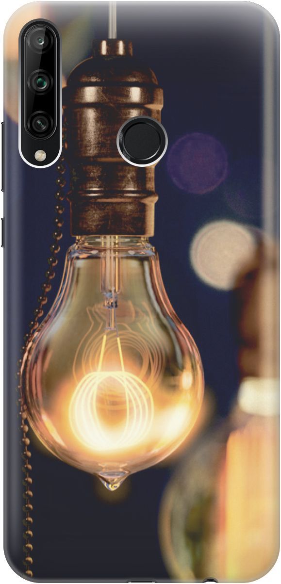 

Чехол на Honor 9C/Huawei P40 Lite E "Ретро-лампа", Желтый;синий, 3417