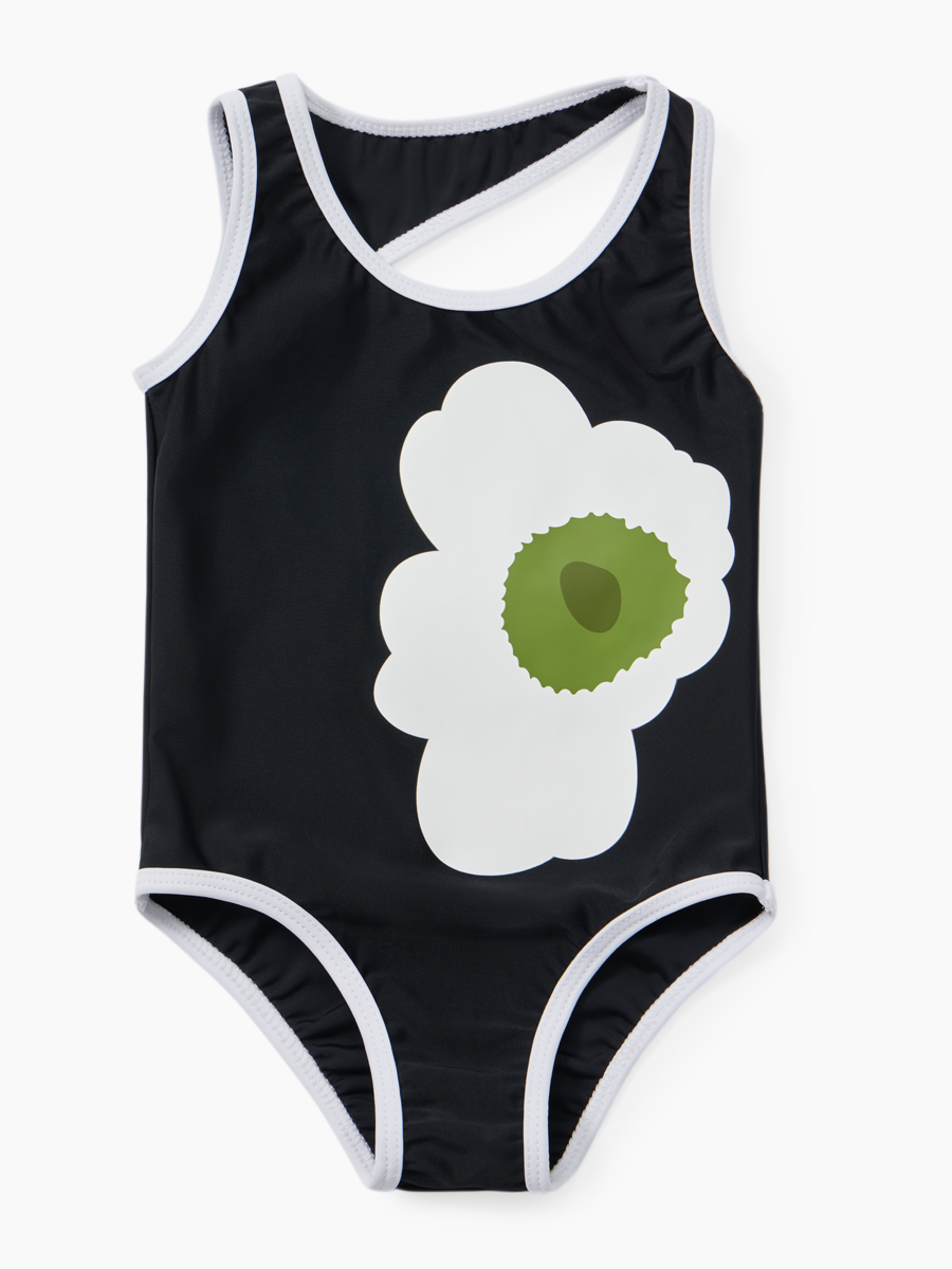 Купальник слитный детский Happy Baby 50679, white flower, 116