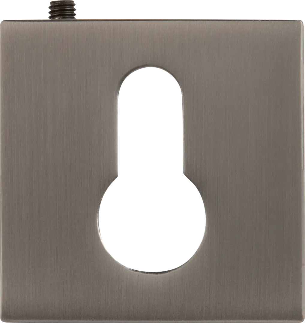 Накладка на замок Puerto AL03 50.2x50.2 мм цвет никель/чёрный пряжка для ремня 4 × 4 4 см 30 мм цвет чёрный никель