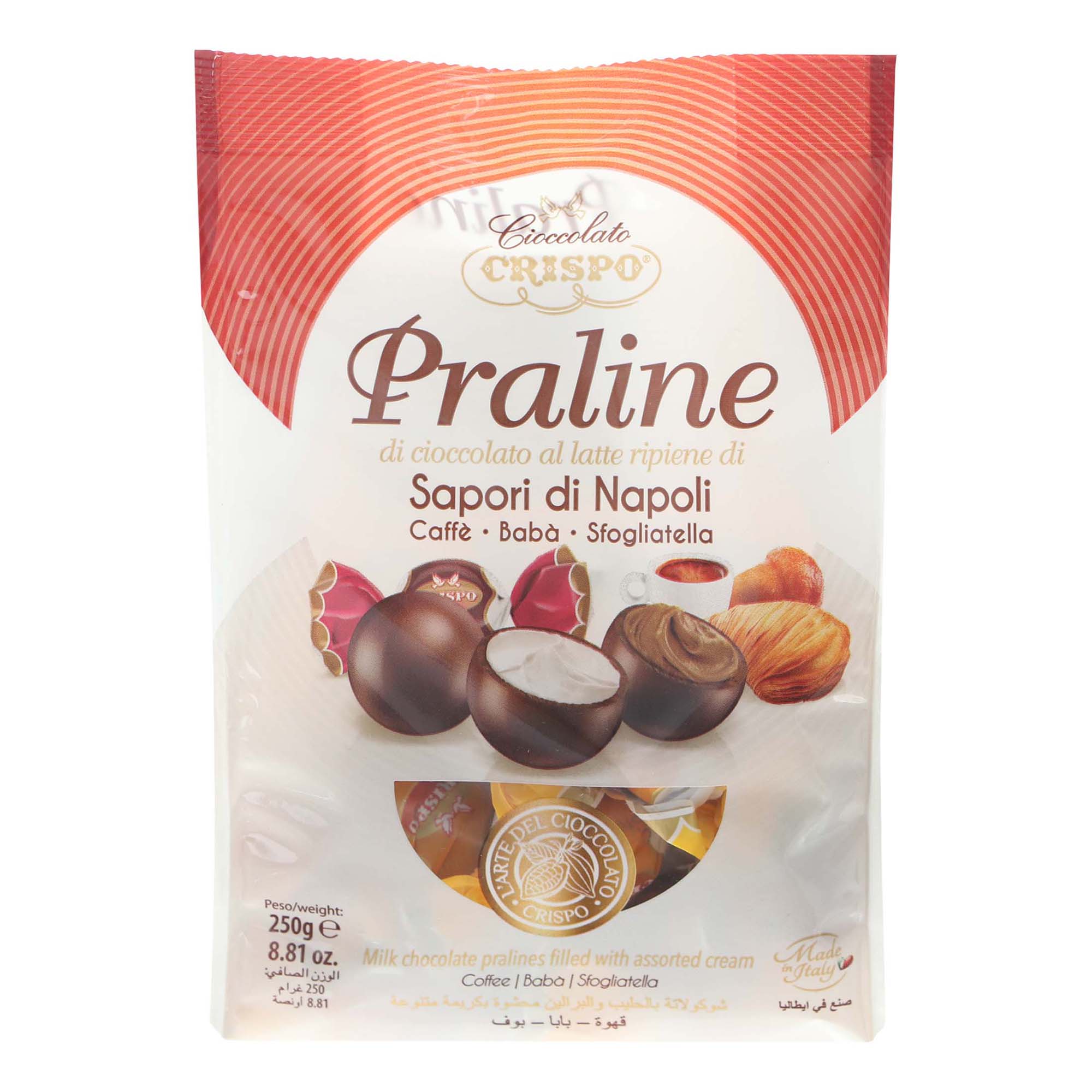 

Конфеты пралине Crispo ассорти вкусов 250 г