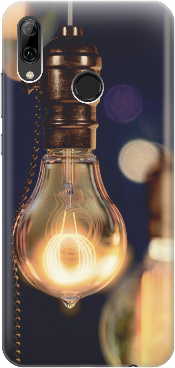 

Чехол на Honor 10 Lite/Huawei P Smart (2019) "Ретро-лампа", Желтый;синий, 3408