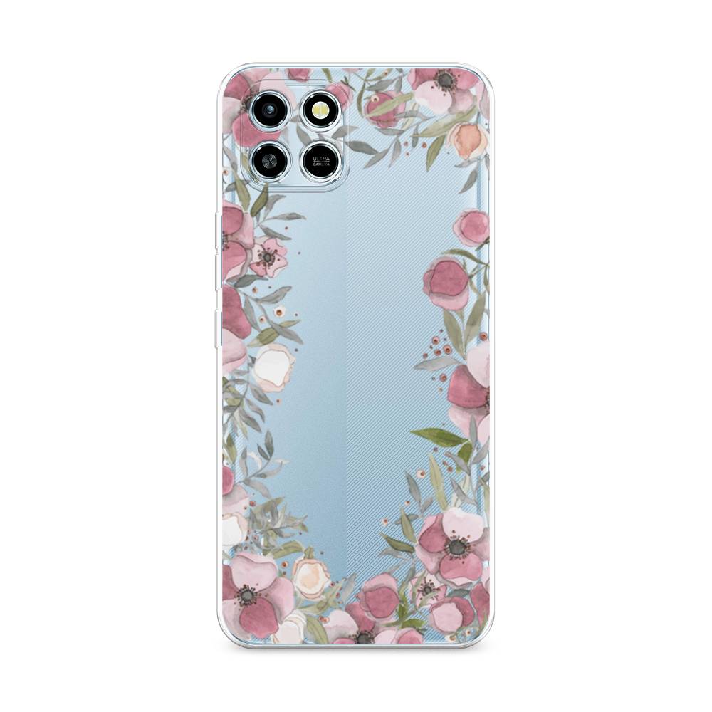 

Чехол Awog на Infinix Smart 6 HD "Розовая цветочная рамка", 3101650-8