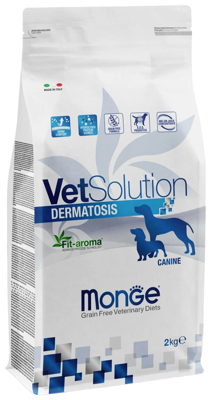 Сухой корм для собак Monge VetSolution Dog Dermatosis при заболеваниях кожи, 2 кг