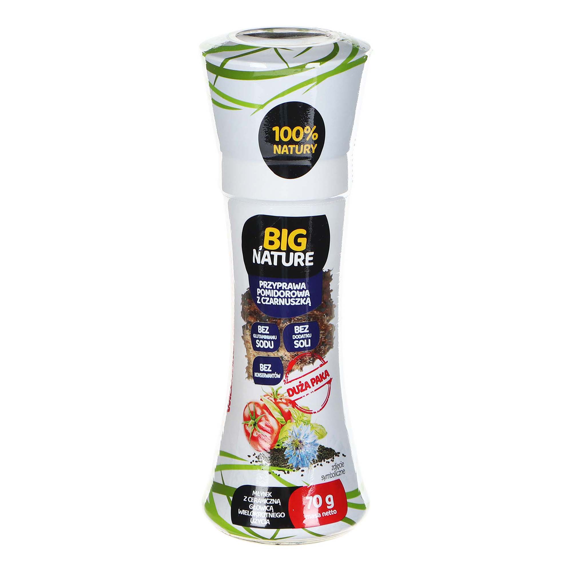 

Смесь специй Big Nature Томаты с тмином мельница 70 г