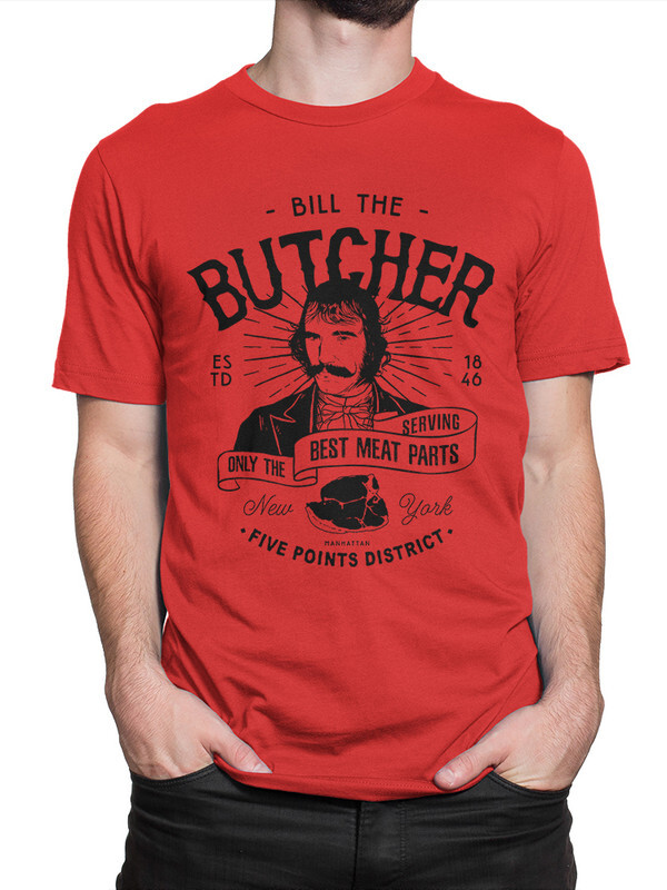 

Футболка мужская DreamShirts Studio Банды Нью-Йорка - Билл Мясник 569-butcher-2 красная XL, Красный, Банды Нью-Йорка - Билл Мясник 569-butcher-2