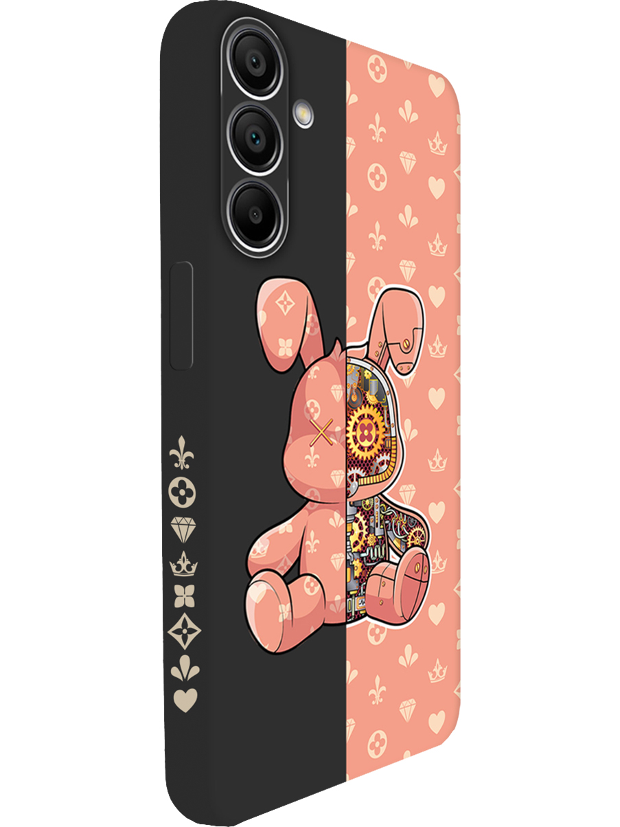 

Силиконовый чехол на Samsung Galaxy A15 с принтом "Персиковый Кролик" матовый черный, Бежевый;оранжевый;черный, 780484571