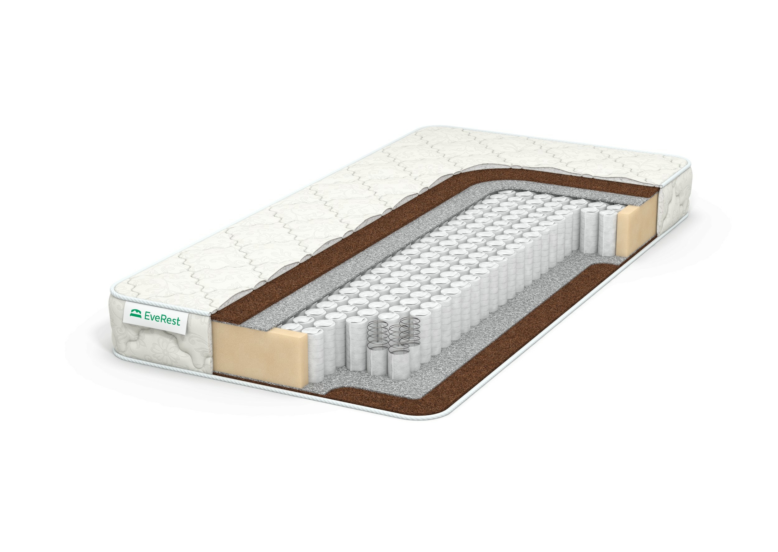 

Матрас EveRest Хард кокос 1 TFK 120x195, Белый, Хард кокос 1 TFK