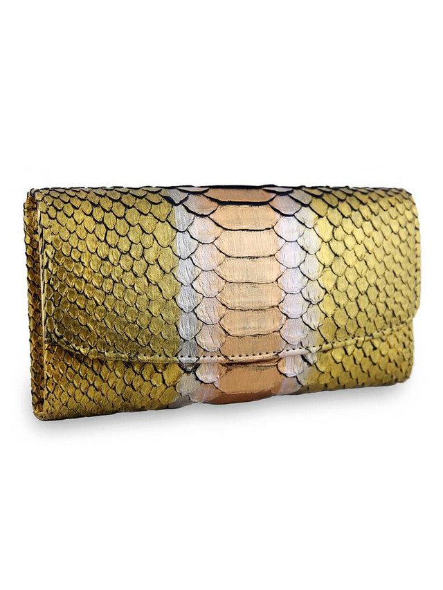 Кошелек женский Exotic Leather kz-215 желтый