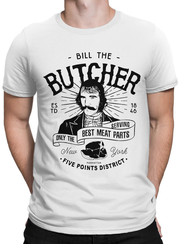 

Футболка мужская DreamShirts Studio Банды Нью-Йорка - Билл Мясник 569-butcher-2 белая L, Белый, Банды Нью-Йорка - Билл Мясник 569-butcher-2