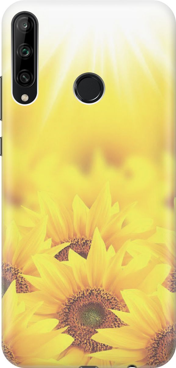 

Чехол на Honor 9C/Huawei P40 Lite E "Поле подсолнухов", Желтый;оранжевый, 2781