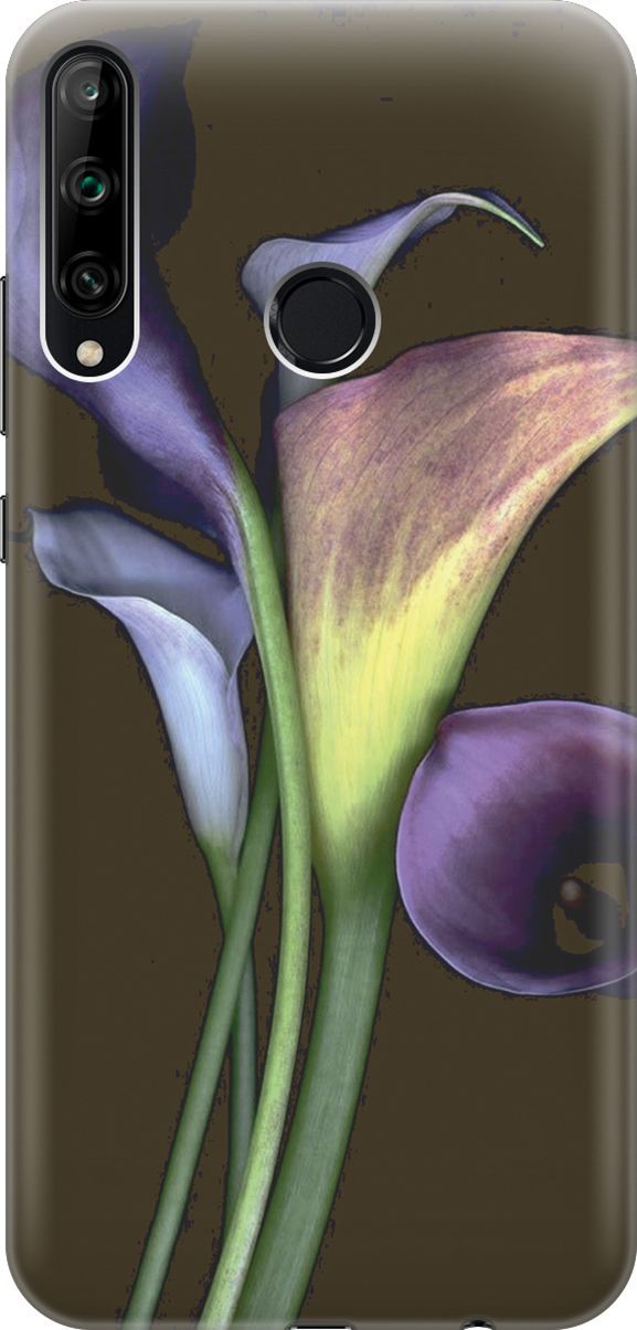 

Чехол на Honor 9C/Huawei P40 Lite E с принтом "Каллы", Зеленый;коричневый, 2781