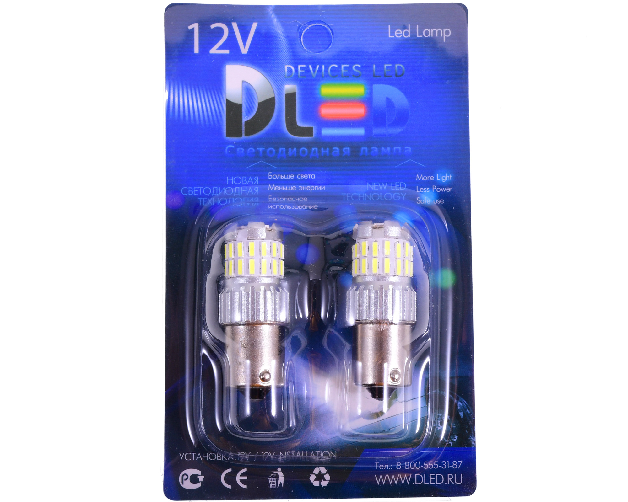 

Автолампа светодиодная DLED 1156 - P21W - S25 - BA15s 30Led SMD4014 6Led SMD3030 (2 лампы), DLED 1156 - P21W - S25 - BA15s 30Led SMD4014 6Led SMD3030