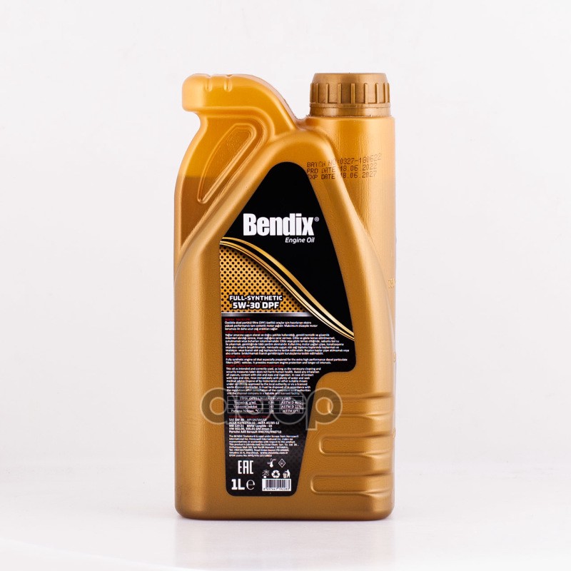 Моторное масло BENDIX Suреr Fоrсе Dрf синтетическое 5w30 1л